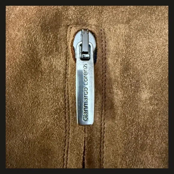 Gianmarco Lorenzi Suede Fringe Over-the-Knee Zipper High Heel Boots Size 39 EUC - Picture 4 of 16